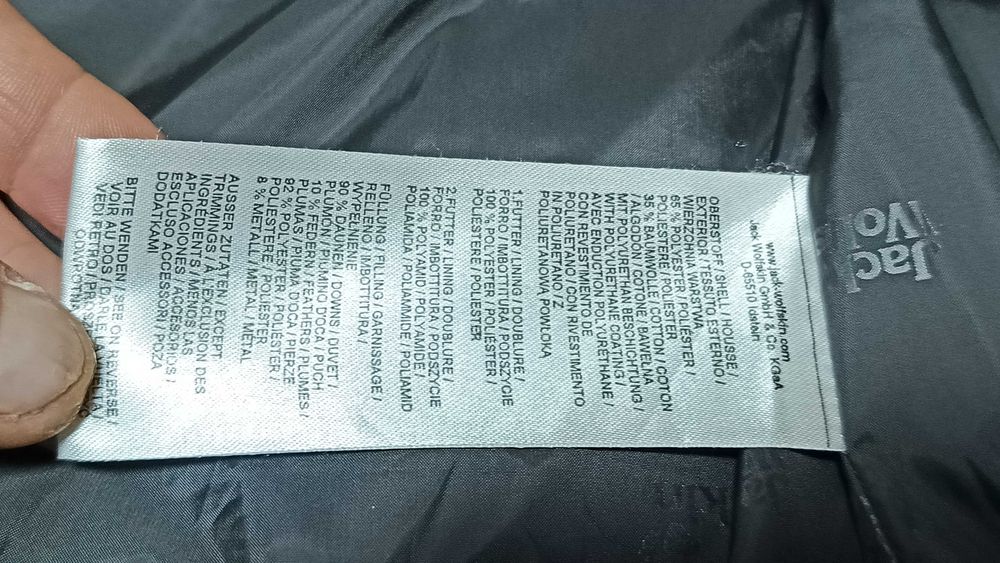 Męska kamizelka puchowa JACK WOLFSKIN r.S stan bardzo dobry