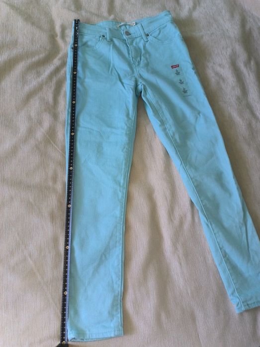 Джинсы Levis W25 оригинал женские голубые скинни