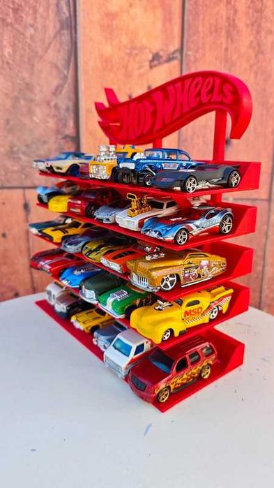 Expositor de 30 carrinhos Hot Wheels ou semelhantes