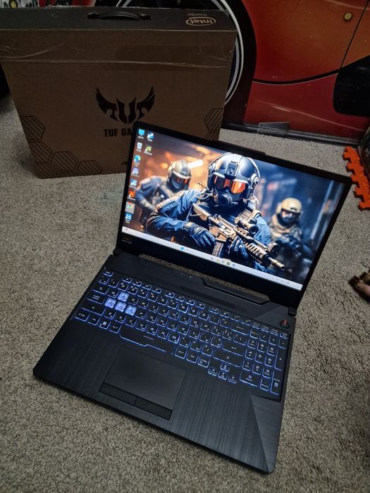 ASUS TUF  144Hz i5-10300H GTX 1650 RAM 16GB SSD NVMe m2 512GB Ігровий ноутбук F15 FX506L. Обслужений,  з коробкою, чеками, та документами