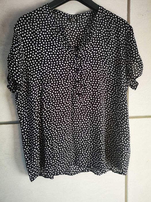 G.W. Gerry Weber koszula czarna w grochy r. 44