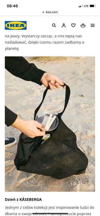 Ikea Kaseberga torba kolekcja limitowana NOWA