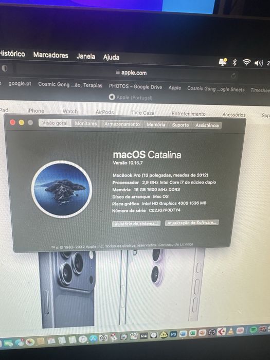 MacBook Pro 13" Meados 2012