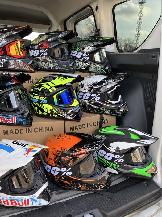 Кроссовый мото шлем эндуро. Новый мотошлем кросовий ендуро