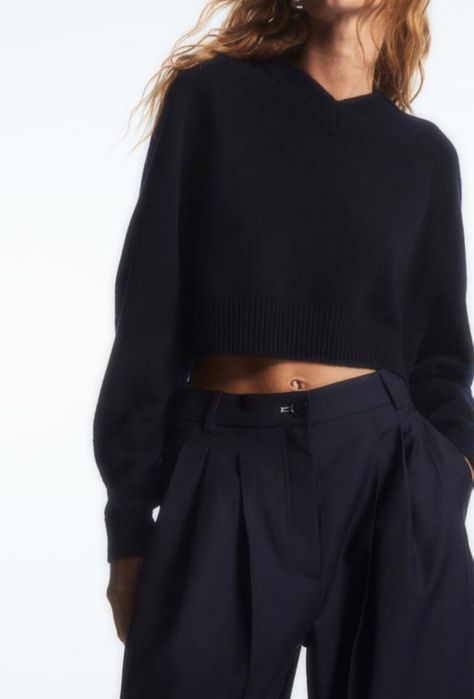 Cos новые шерстяные брюки с защипами