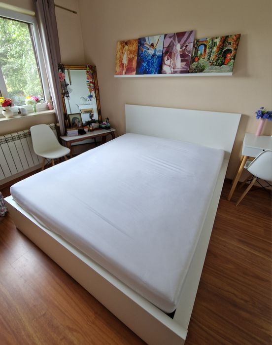 IKEA Malm łóżko 160x200 + 4 szuflady + materac FDM