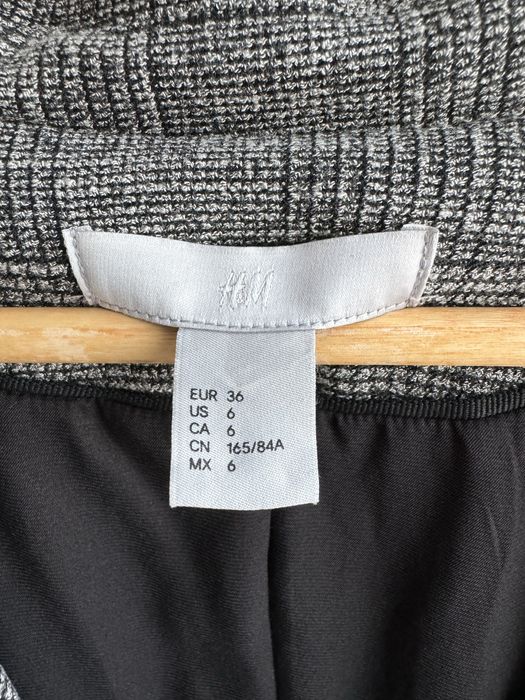 Піджак картатий подовжений жіночий H&M