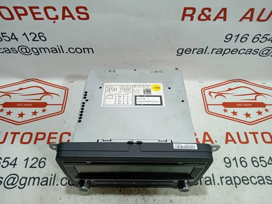 Auto Rádio VW Golf VI Passat B7 1K0035186 Original