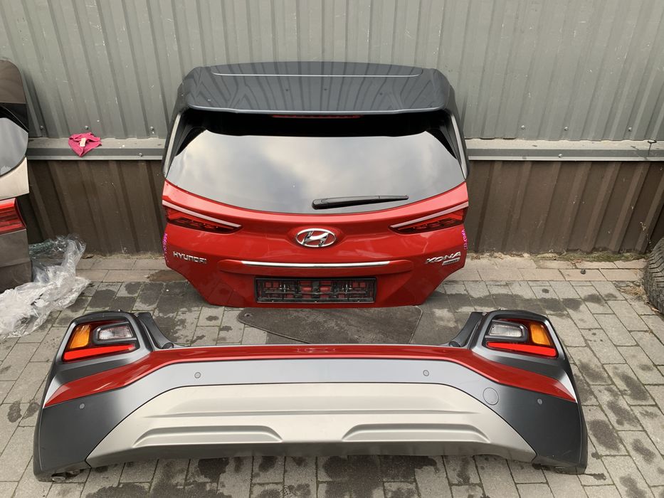 Комплект крышка багажника + бампер задний Hyundai Kona 2016-2021