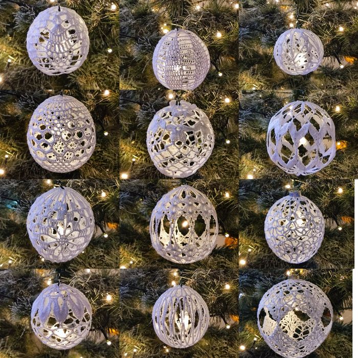 Bombki na szydełku na choinkę super promocja