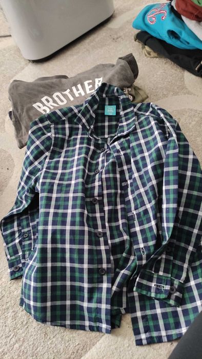 15 szt Koszulki 116 gratis kurtka przejściowa