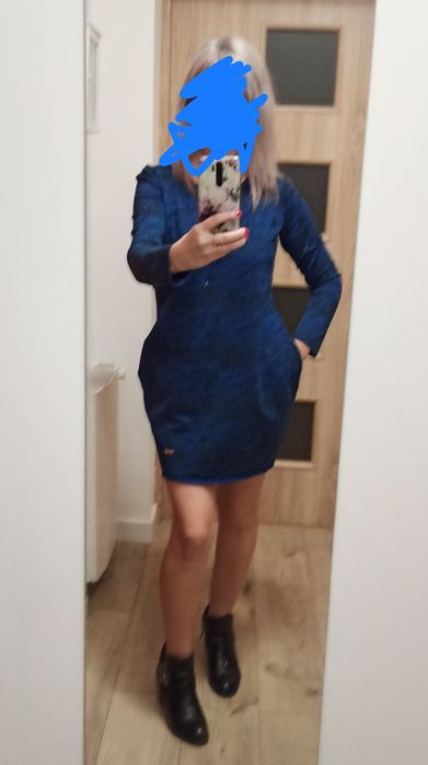 Sukienka vubu fashion 38 165 M maskującą brzuch