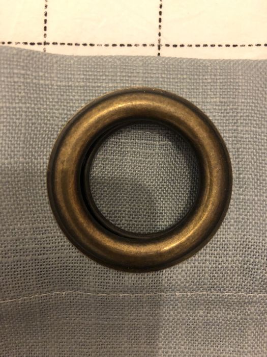 Cortina azul/cinzenta