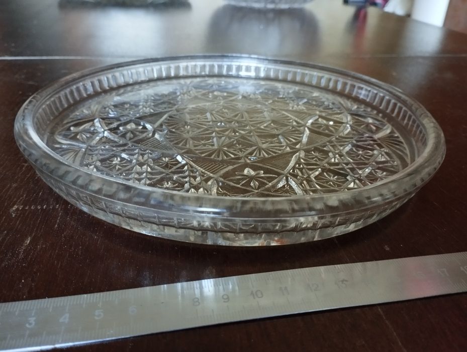 Блюдце кришталеве