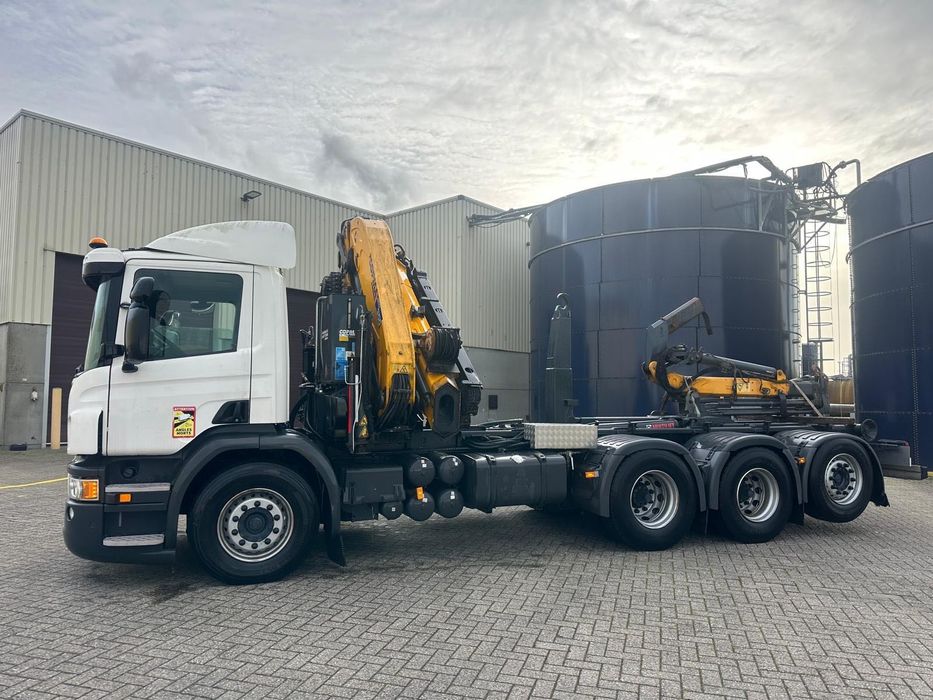 Scania P410 Grue Compa 300 + Jib