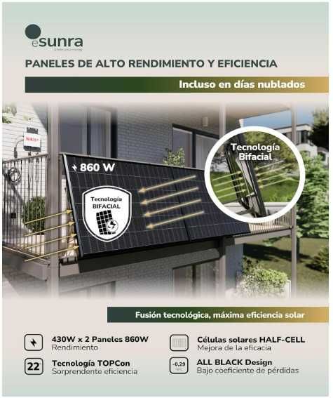Kit Solar de 800W - Muito fácil de instalar Plug and Play