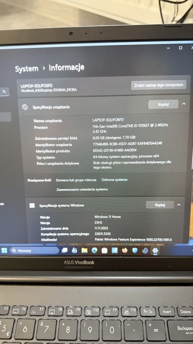 ASUS VivoBook 11th i5