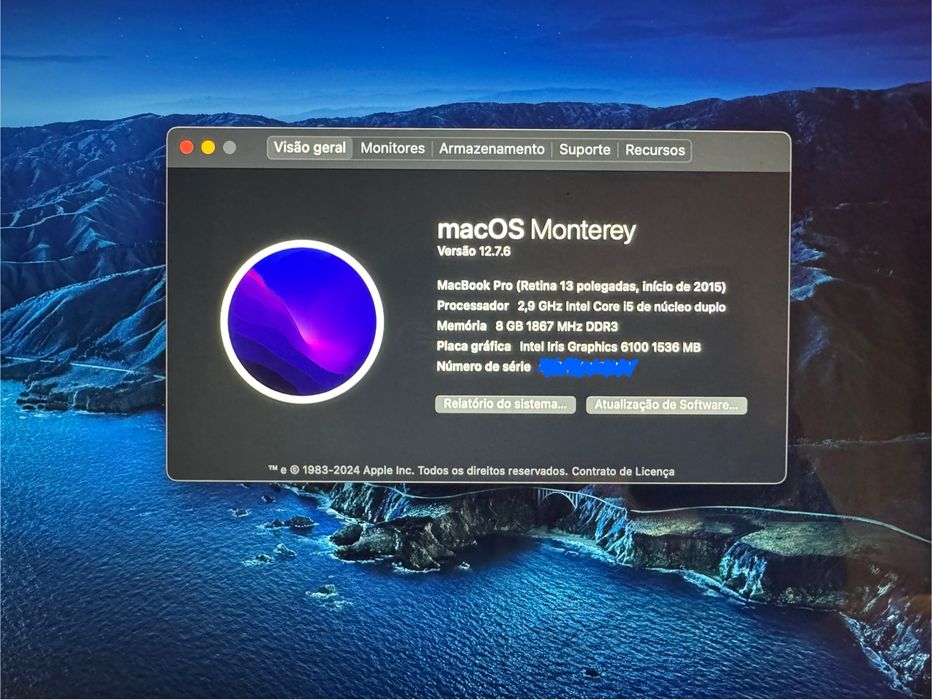 Macbook Pro 13 Polegadas - 2015 - Excelente Estado