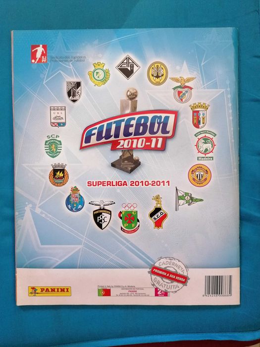 Caderneta Futebol Superliga 2010-11 Panini