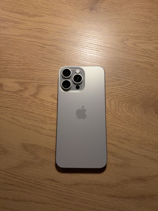 iPhone 15 Pro Max 1 TB Silver | Bez rys | Bateria 88%