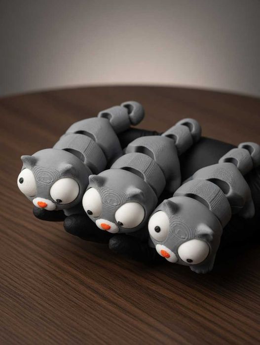Флексі котик 3D іграшка антистрес 9×3 см