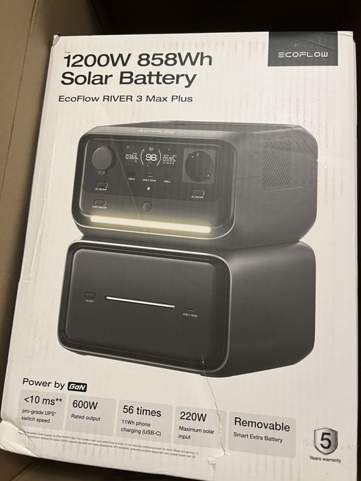 Ecoflow 1200w 858 wh, нове, з документами.