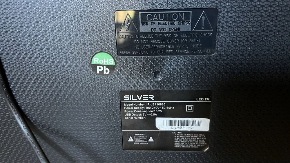 TV LED SILVER 55” – Excelente Estado | 3 HDMI | 2 Comandos