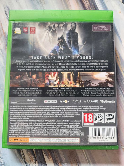 Dishonored 2 Xbox One