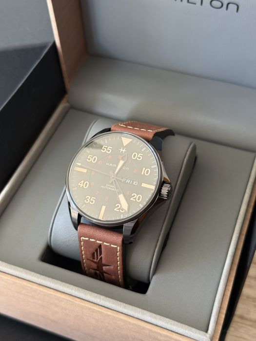 Годинник Hamilton H64705531 KHAKI AVIATION PILOT DAY