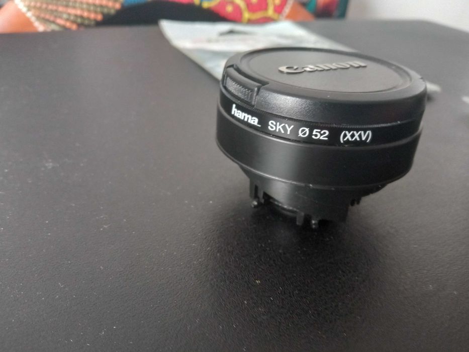 Lente Canon, Hama Sky 052 (XXV) + Disparador Nikon + Micro SD 16 G