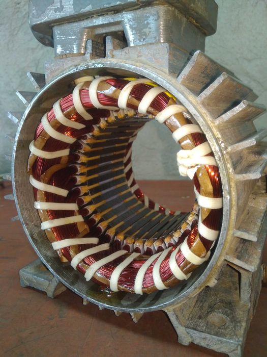 Перемотка електродвигунів, ремонт электродвигателей