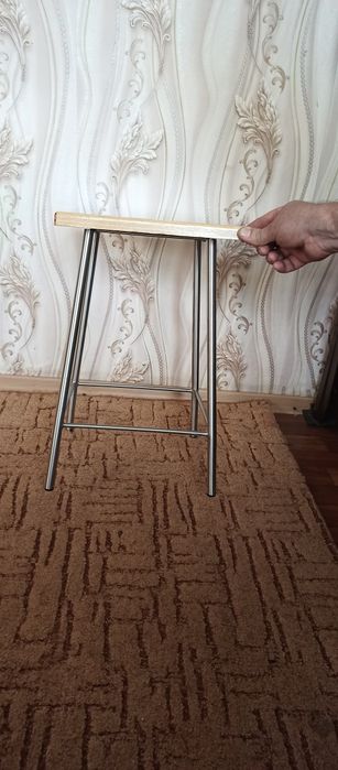 Стул кухонный/ стілець кухонний, нержавеющая сталь, стиль лофт