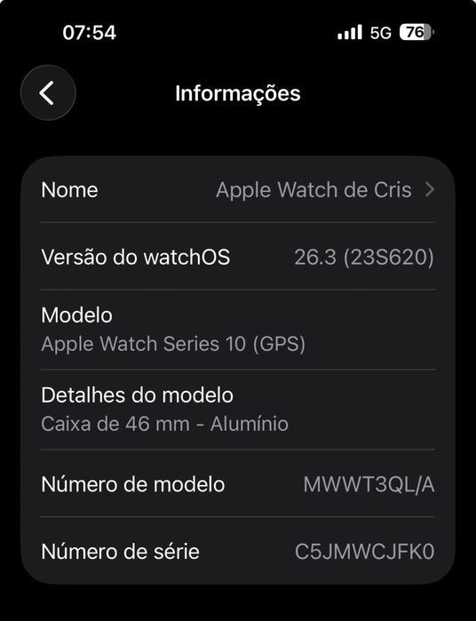 Apple whatch serie 10 46mm