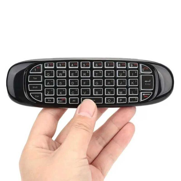 Mini teclado e comando Wireless retroiluminado (NOVO)