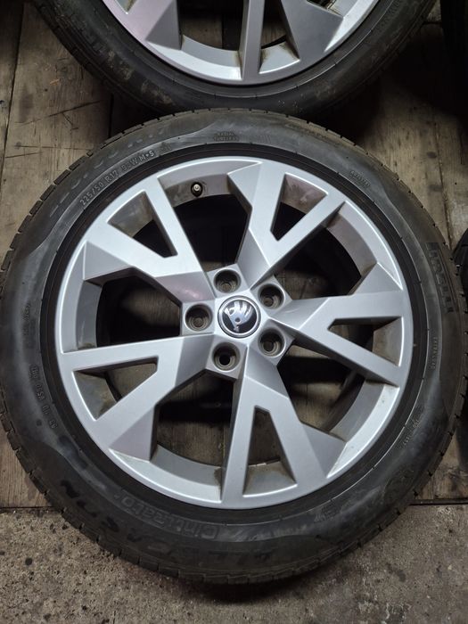 Oryginalne Koła 17" 5x112 + Opony 225/50/17 Skoda Octavia