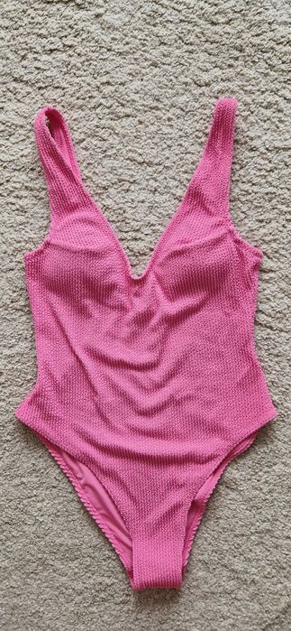 nowy różowy kostium kąpielowy H&M high leg r 36