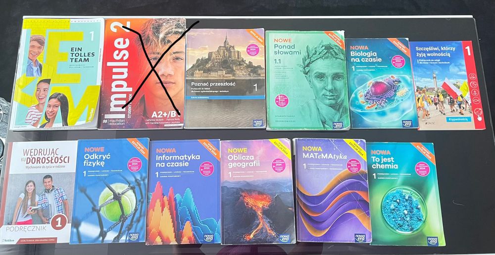 Książki 1 klasa technikum /liceum
