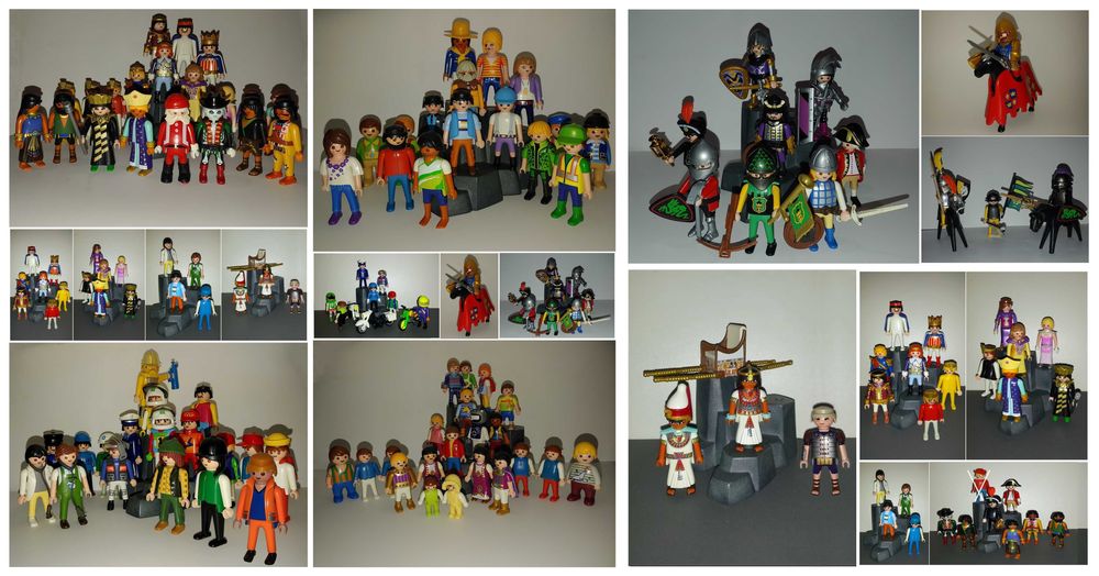 Игрушки конструктор фигурки Плеймобил рыцарь принцесса профессии пират