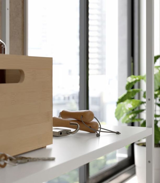 Regal metalowy loft bialy ocynkowany do lazienki warsztatu