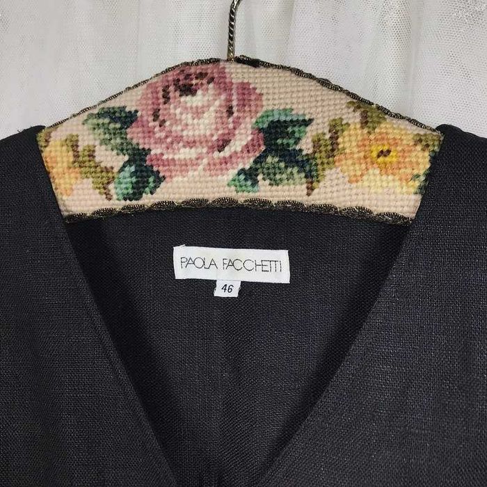 Итальянский льняной пиджак рубашка блуза батальная