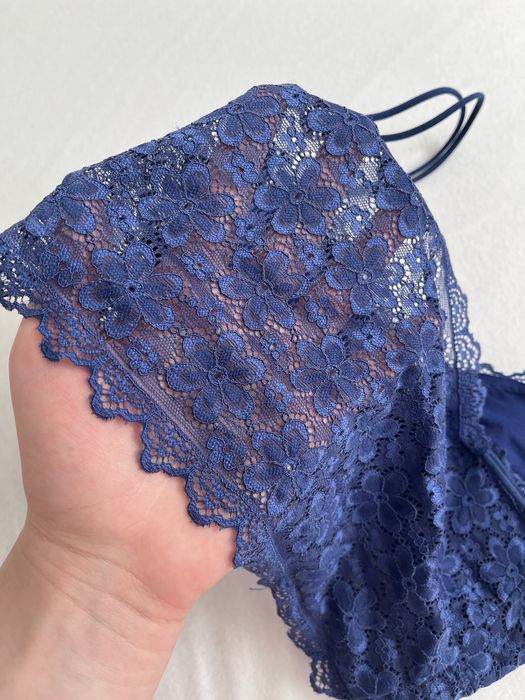 Koronkowy top stanik miękki bez fiszbin