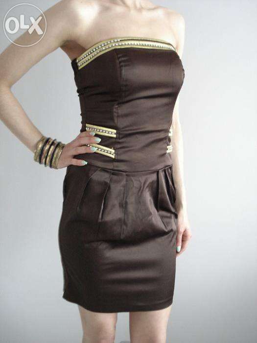 Niesamowita sukienka zdobiona bombka - Sylwester, Studniówka Nowa.