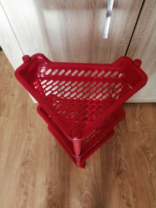 Regał narożny plastikowy