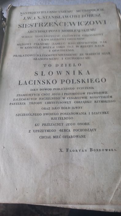 Stary slownik lacinsko polski 1905r