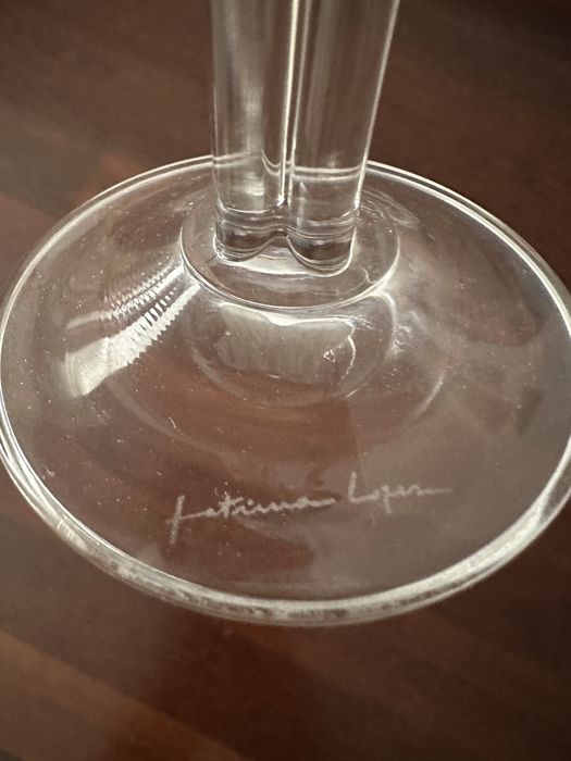 Copos de cristal Fátima Lopes