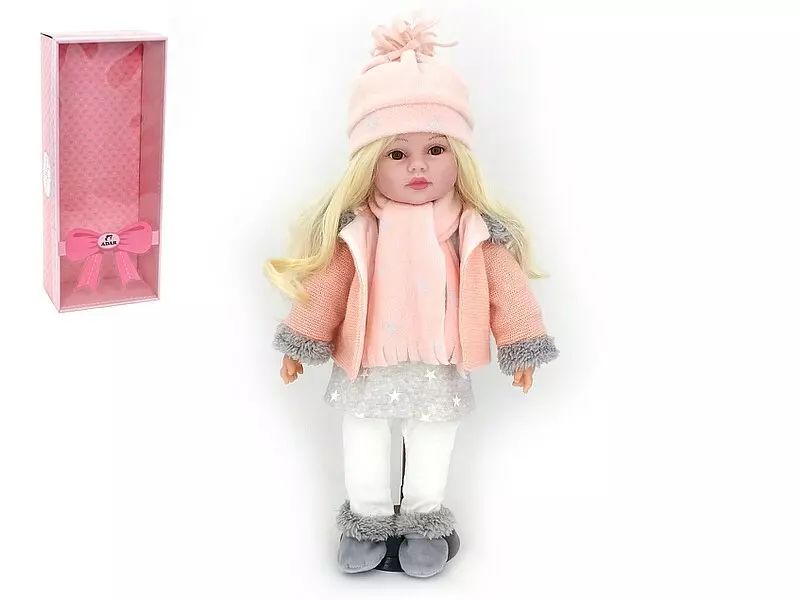 Lalka 45cm stylowa z dźwiękiem 526143. Adar