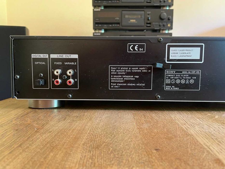 SONY програвач CD дискив CDP-415, касетна дека TC-K511S