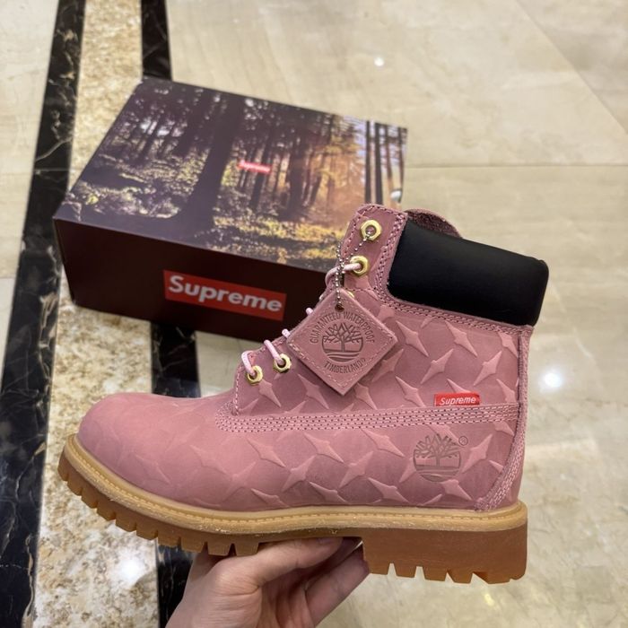 Ботинки Supreme x Timberland 6" Diamond Plate Boots / ботинки supreme timberland