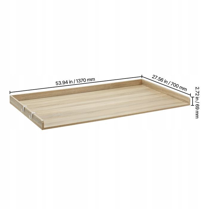 VEVOR blat drewniany do pralki I suszarki 1370X700X69MM premium dębowy
