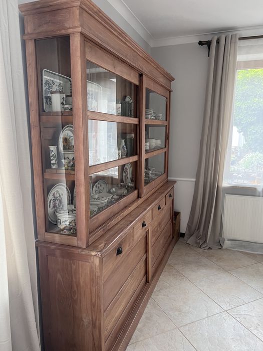 Kredens teak lite drewno kolonialny